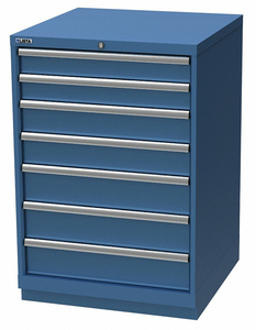 MOD DRWR CAB 41-3/4 H 7 DRWR BRIGHT BLUE by Lista