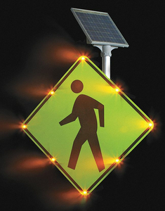 LED TRAFFIC SIGN PEDESTRIAN CROSSING by Tapco