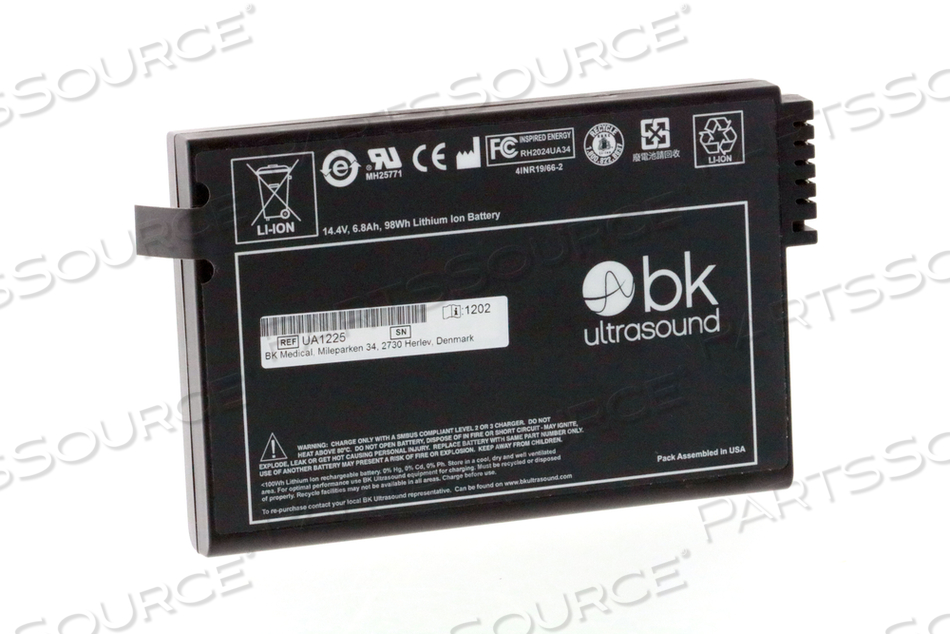 BATTERY, RECHARGEABLE LI-ION, 14.4V, 6600 MAH 