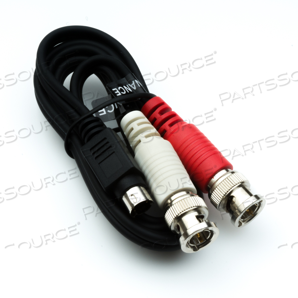 CABLE,3FT, S-VIDEO 4PIN MINI DIN MALE TO 2 BNC MALE 