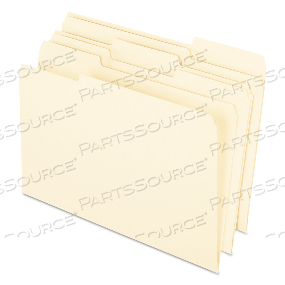 EARTHWISE BY PENDAFLEX 100% RECYCLED MANILA FILE FOLDER, 1/3-CUT TABS: ASSORTED, LEGAL SIZE, 0.75" EXPANSION, MANILA by Esselte Pendaflex Corp. EARTHWISE BY PENDAFLEX 100% RECYCLED MANILA FILE FOLDER, 1/3-CUT TABS: ASSORTED, LEGAL SIZE, 0.75" EXPANSION, MANILA by Esselte Pendaflex Corp.