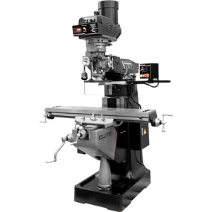 JET EVS-949 MILL WITH 3-AXIS NEWALL DP700 (QUILL) DRO AND X, Y-AXIS JET POWERFEEDS by Jet