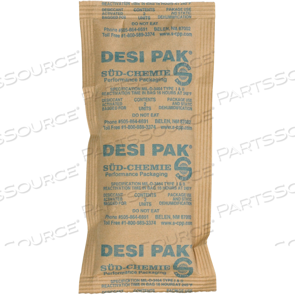 CLAY DESICCANTS, 34 GALLON DRUM, 3" X 6" X 3/8", KRAFT, 800/CASE by BOX Partners (Box Acquisitions, LLC)