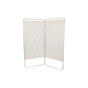 FEI KING SIZE 2-PANEL PRIVACY SCREEN, 6 MIL VINYL PANELS, 59"W X 68"H, WHITE by Fabrication Enterprises