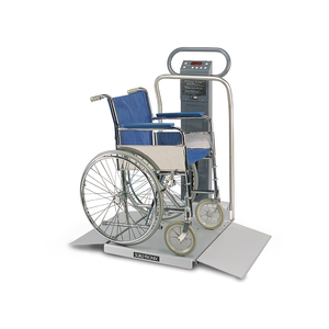 WHEELCHAIR SCALE, 880 LB/400 KG, WITH PRINTER, DIGITAL LED DISPLAY by Scale-Tronix