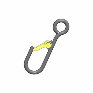 1" ALLOY LATCHING J-HOOK, STYLE A 2300 LB. CAPACITY by Machining & Welding By Olsen, Inc.