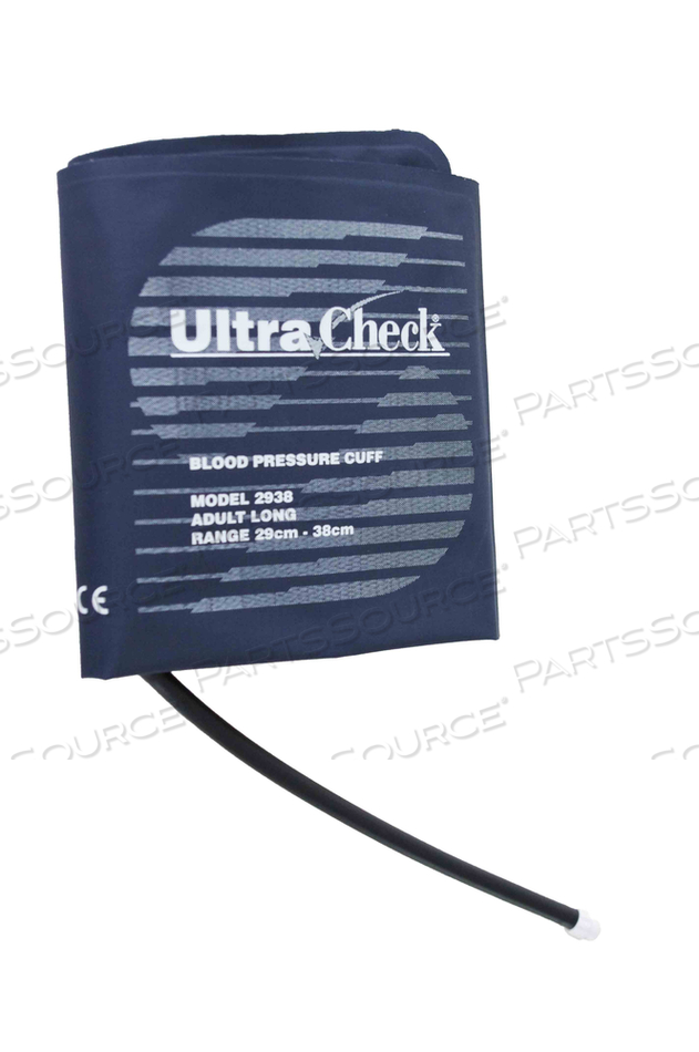 ULTRACHECK NYLON REUSABLE BP CUFFS, ADULT LONG 29 - 38 CM, SINGLE TUBE,FEMALE SUBMINIATURE TWIST LOCK, 5/BAG by Spacelabs Healthcare