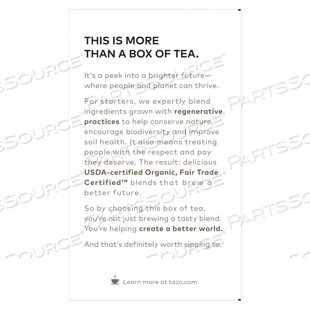 TEA BAGS, ORGANIC EARL GREY by Tazo TEA BAGS, ORGANIC EARL GREY by Tazo