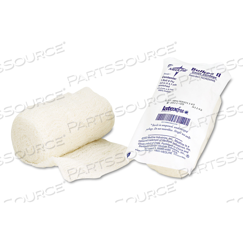 BULKEE II GAUZE BANDAGES, STERILE, 4.5" X 4.1 YD by Medline Industries, Inc.