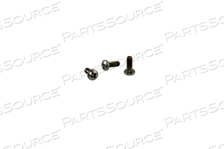 SCREW, #6-32 THREAD, STAINLESS STEEL, PHILLIPS DRIVE, PAN HEAD, 3/8 IN by Draeger Inc.
