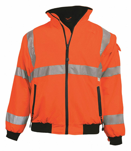 HI-VIS JACKET WATER RESISTANT ORANGE 3XL by Vea