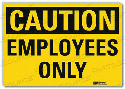 SAFETY SIGN EMPLOYEES ONLY 5IN.H X 7IN.W by Lyle Signs Inc. SAFETY SIGN EMPLOYEES ONLY 5IN.H X 7IN.W by Lyle Signs Inc.
