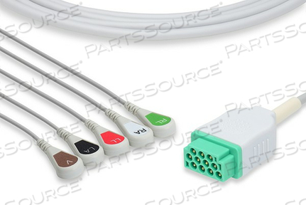 5 LEAD, 11 PIN, SHIELDED ECG CABLE 5 LEAD, 11 PIN, SHIELDED ECG CABLE