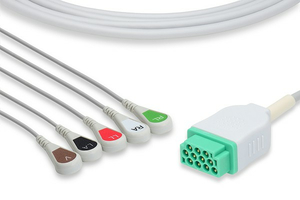 5 LEAD, 11 PIN, SHIELDED ECG CABLE by Curbell Medical 5 LEAD, 11 PIN, SHIELDED ECG CABLE by Curbell Medical