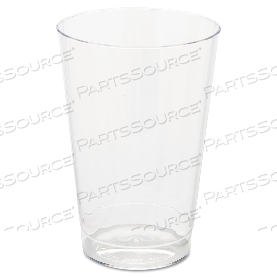 CLASSIC CRYSTAL PLASTIC TUMBLERS, 12 OZ, CLEAR, FLUTED, TALL, 20 PACK by WNA