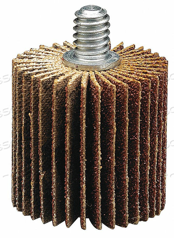 J0642 FLAP WHEEL 1-1/2 DIA 1 W SHK 1/4 80 by Merit