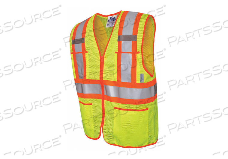 HI-VIS VEST LIME POLYESTER MESH XL by Viking