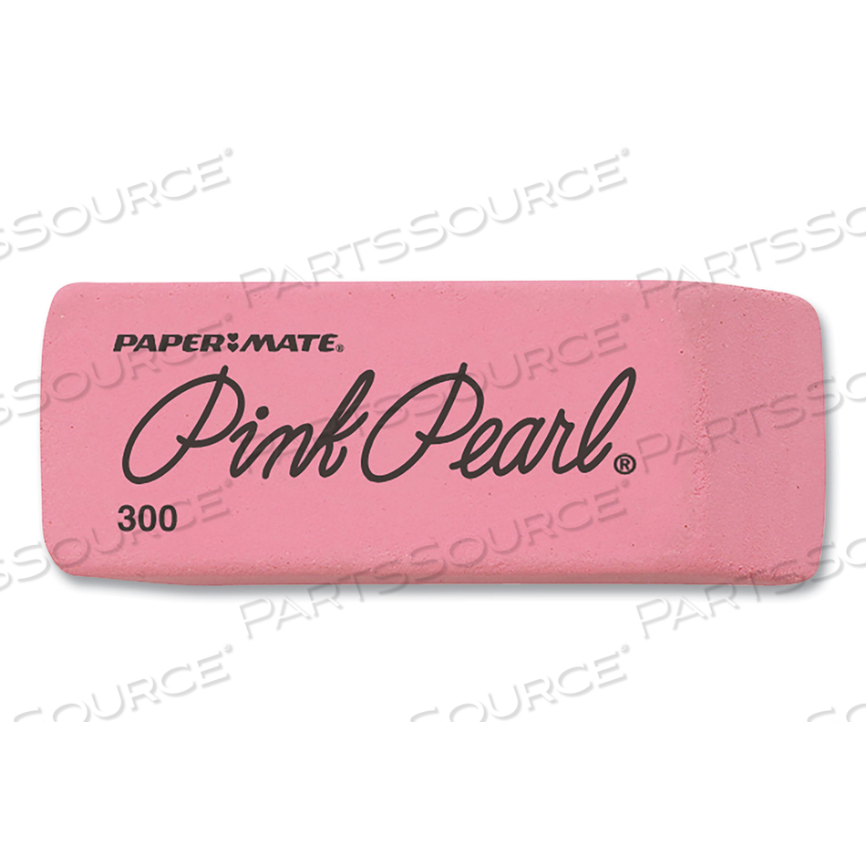 PINK PEARL ERASER, FOR PENCIL MARKS, RECTANGULAR BLOCK, MEDIUM, PINK by Paper Mate PINK PEARL ERASER, FOR PENCIL MARKS, RECTANGULAR BLOCK, MEDIUM, PINK by Paper Mate