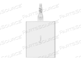 BOOST CHARGE PRO, POWER ADAPTER, GAN TECHNOLOGY, 108 WATT, FAST CHARGE, PD 3.0, 4 OUTPUT CONNECTORS (2 X USB, 2 X USB-C), WHITE by Belkin BOOST CHARGE PRO, POWER ADAPTER, GAN TECHNOLOGY, 108 WATT, FAST CHARGE, PD 3.0, 4 OUTPUT CONNECTORS (2 X USB, 2 X USB-C), WHITE by Belkin