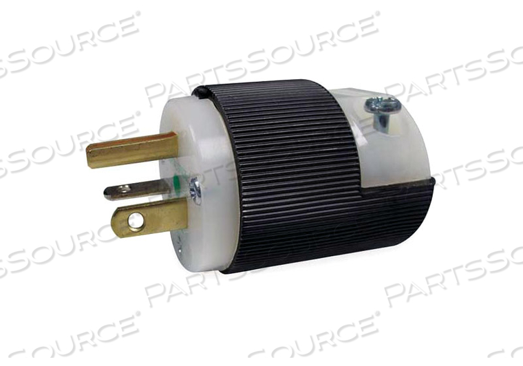 125V 20A 5-20P HUBBELL HOSPITAL GRADE PLUG - BLACK by Crest Healthcare