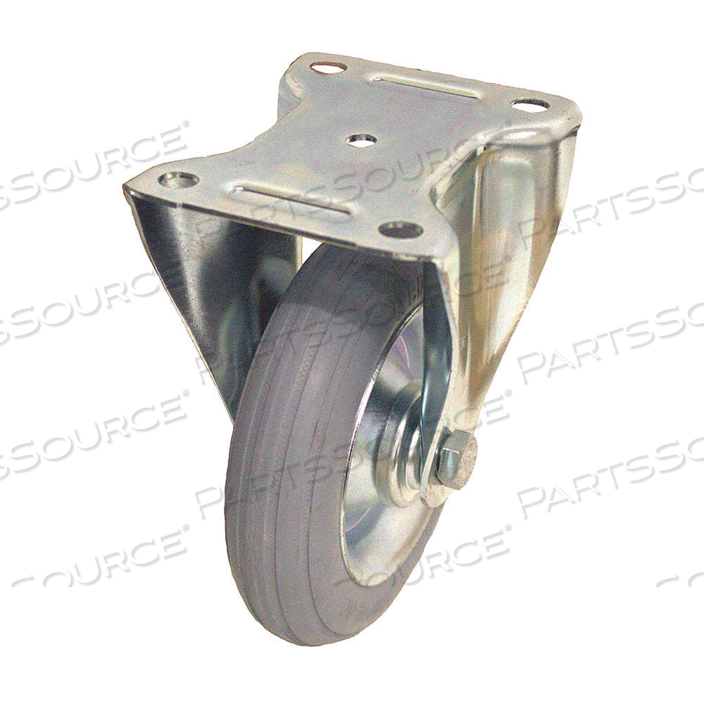PLATE CASTER WITH FLAT-FREE WHEELS, 6 5/16 IN WHEEL DIA., 150 LB, RIGID CASTER by Approved Vendor PLATE CASTER WITH FLAT-FREE WHEELS, 6 5/16 IN WHEEL DIA., 150 LB, RIGID CASTER by Approved Vendor