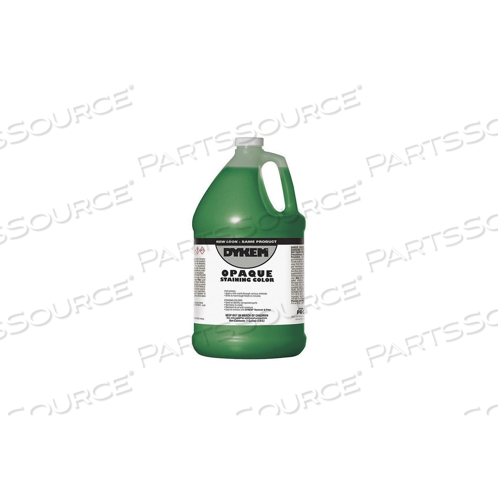 81708 ITW DYKEM OPAQUE STAINING COLOR,LIGHT GREEN,BOTTLE 1 GALLON 