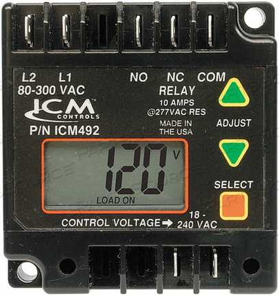 DIGITAL SINGLE-PHASE LINE VOLTAGE MONITOR, FULLY PROGRAMMBLE WITH 5-FAULT MEMORY, PROTECTS AGAINST U by ICM Controls DIGITAL SINGLE-PHASE LINE VOLTAGE MONITOR, FULLY PROGRAMMBLE WITH 5-FAULT MEMORY, PROTECTS AGAINST U by ICM Controls