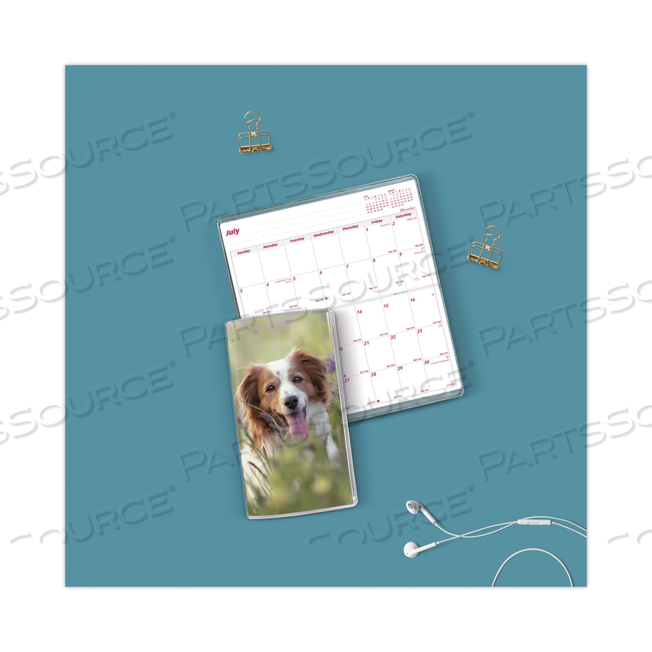 MONTHLY POCKET PLANNERS, DOG ARTWORK, 6.5 X 3.5, MULTICOLOR COVER, 18-MONTH (JUL TO DEC): 2022 TO 2023 