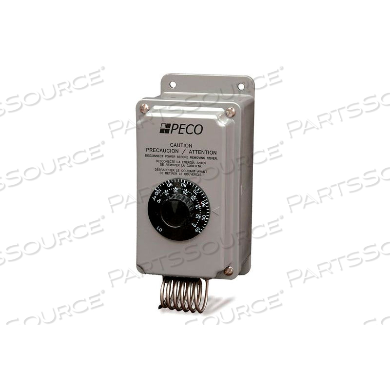 INDUSTRIAL MULTI-STG. TEMPERATURE CONTROLLER TH109-009 TEMP. RANGE 40-100F NEMA 4X by PECO