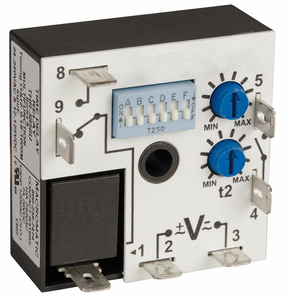 TIMING RELAY 24 TO 240VAC 12 TO125VDC 7A by Macromatic TIMING RELAY 24 TO 240VAC 12 TO125VDC 7A by Macromatic