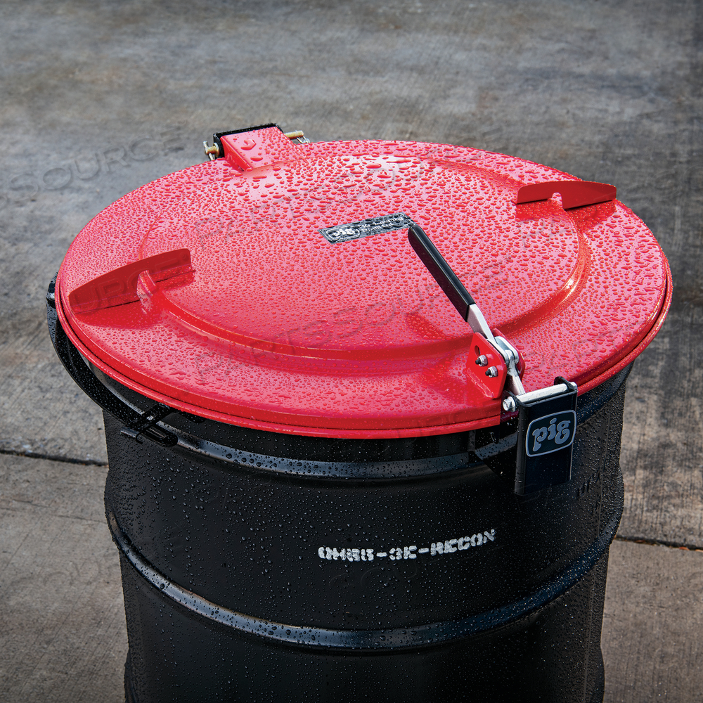 PIG OUTDOOR LATCHING DRUM LID WITH FAST-LATCH RING by New Pig Corporation
