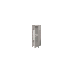 WELDED SECURITY GEAR LOCKER WITH DOOR, FOOT LOCKER & LEGS 24X24X72 GRAY by Pucel Enterprises WELDED SECURITY GEAR LOCKER WITH DOOR, FOOT LOCKER & LEGS 24X24X72 GRAY by Pucel Enterprises