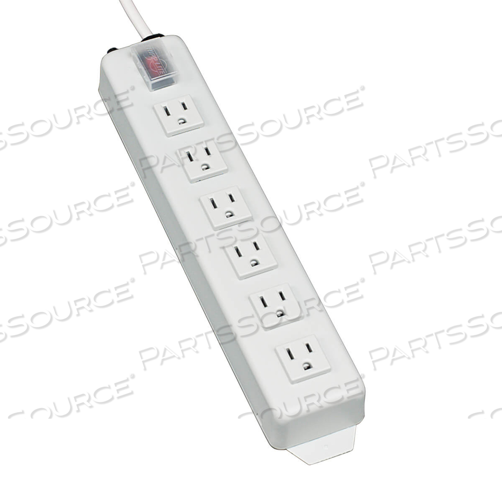 POWER STRIP 120V 5-15R 6 OUTLET METAL 6FT CORD 5-15P by Tripp Lite
