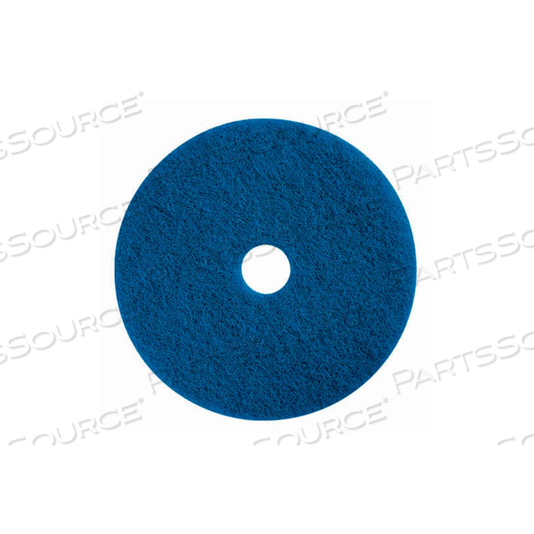 19" SCRUBBING PAD, BLUE, 5 PER CASE 