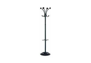 COAT RACK BLACK 8 KNOB by Alba