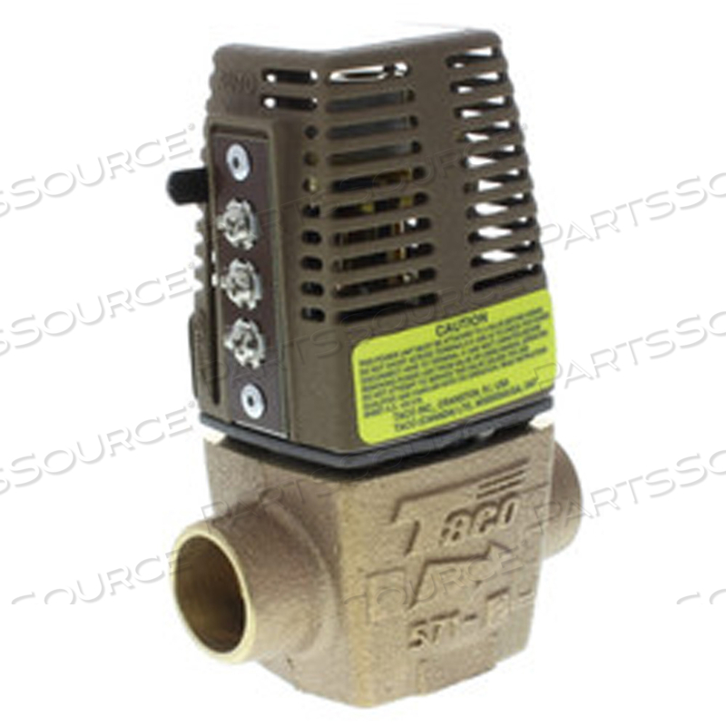 1/4 1 1/4" SWEAT N.C. 24V TWO WAY ZONE VALVE WITH MANUAL OVERRIDE by Taco