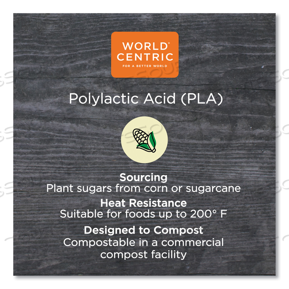 PLA CLEAR COLD CUPS, 16 OZ, CLEAR by World Centric PLA CLEAR COLD CUPS, 16 OZ, CLEAR by World Centric