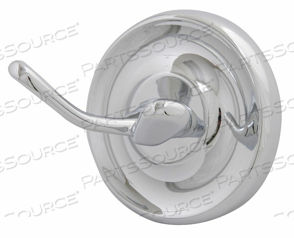 BATHROOM HOOK 2 HOOK 2-1/2IN D CHROME by Taymor