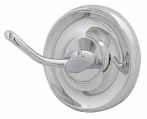 BATHROOM HOOK 2 HOOK 2-1/2IN D CHROME by Taymor