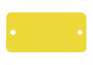 BLANK TAG RECTANGLE YELLOW PK5 by C.H. Hanson