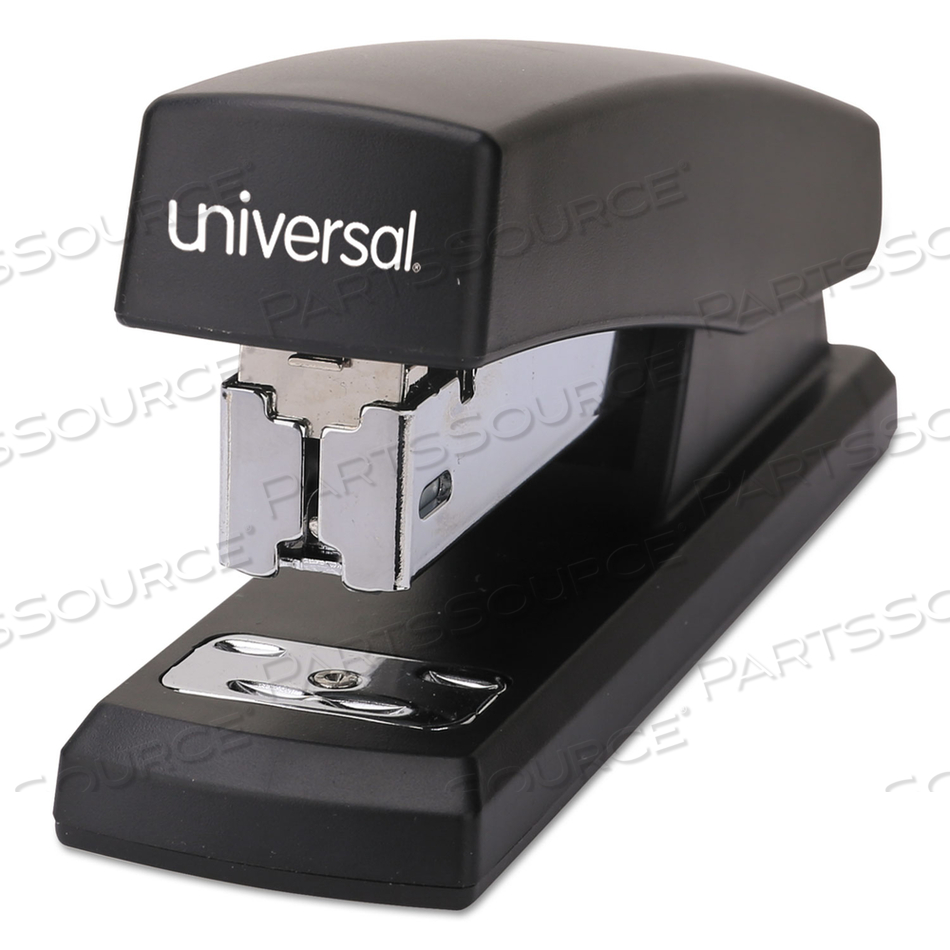 HALF-STRIP STAPLER, 20-SHEET CAPACITY, BLACK by Universal HALF-STRIP STAPLER, 20-SHEET CAPACITY, BLACK by Universal