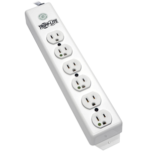 POWER STRIP MEDICAL 120V 5-15R-HG 6 OUTLET 6FT CORD METAL by Tripp Lite POWER STRIP MEDICAL 120V 5-15R-HG 6 OUTLET 6FT CORD METAL by Tripp Lite