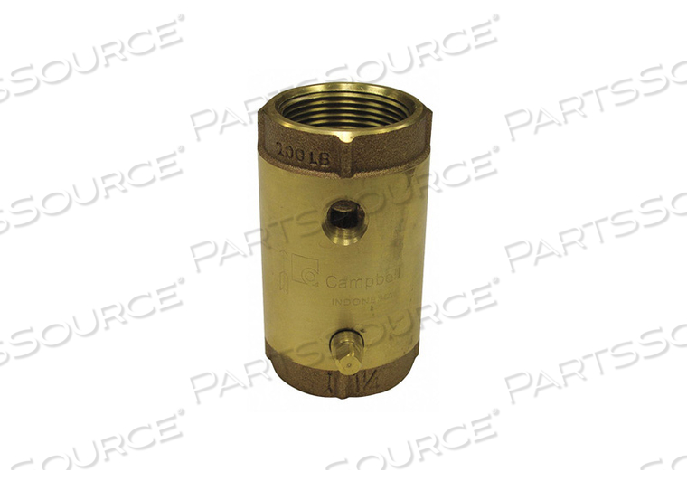 SPRING CHECK VALVE BRASS 1-1/4 FNPT by Apex Tool Group SPRING CHECK VALVE BRASS 1-1/4 FNPT by Apex Tool Group