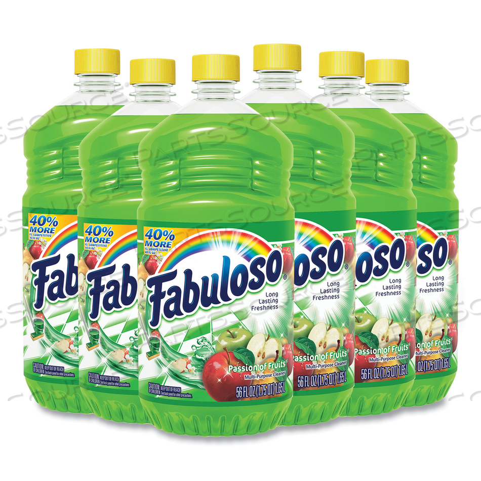 MULTI-USE CLEANER, PASSION FRUIT SCENT, 56 OZ, BOTTLE by Fabuloso MULTI-USE CLEANER, PASSION FRUIT SCENT, 56 OZ, BOTTLE by Fabuloso