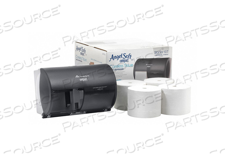 CORELESS TISSUE DISPENSER 7-1/8 SMOKE by Georgia-Pacific CORELESS TISSUE DISPENSER 7-1/8 SMOKE by Georgia-Pacific