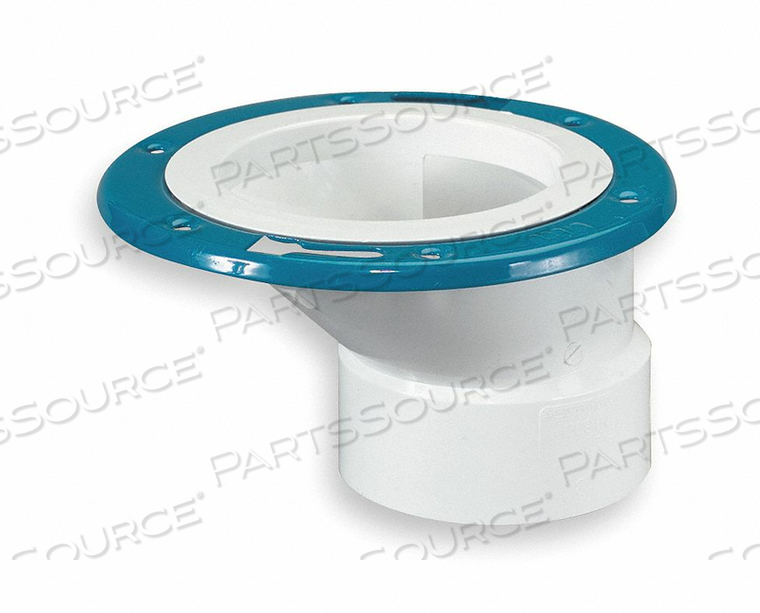 ADJUSTABLE OFFSET CLOSET FLANGE, SCHEDULE 40, 3 IN/4 IN FITTING PIPE SIZE, SOCKET, 6 BOLT HOLES by Charlotte Pipe And Foundry Co. ADJUSTABLE OFFSET CLOSET FLANGE, SCHEDULE 40, 3 IN/4 IN FITTING PIPE SIZE, SOCKET, 6 BOLT HOLES by Charlotte Pipe And Foundry Co.