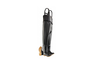 D0314 CHEST WADER MEN'S 11 STEEL BLACK PR by Dunlop