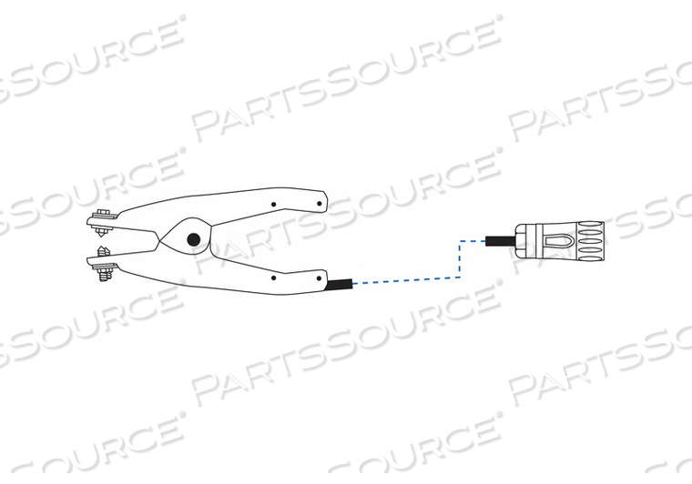 LARGE CLAMP ASSY WITH 20 FT COILED CABLE by Lind Equipment