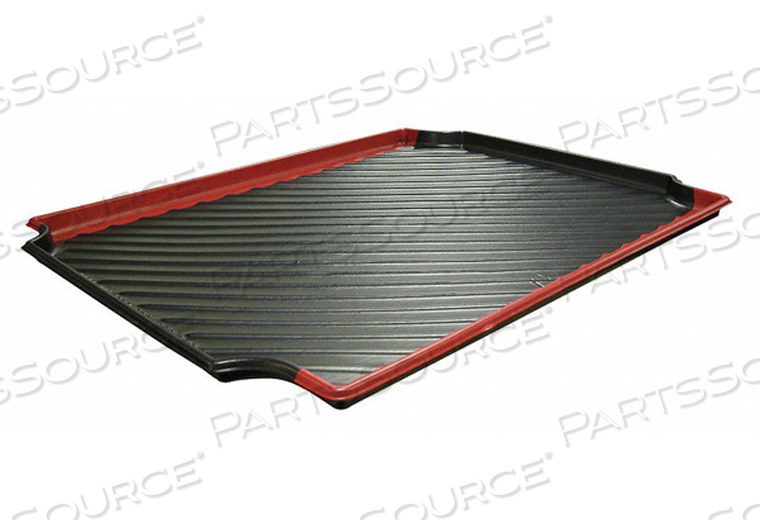 PLASTIC CONTAINMENT TRAY 30"W X 24"D, RED, BLACK & RED by SPC Industrial