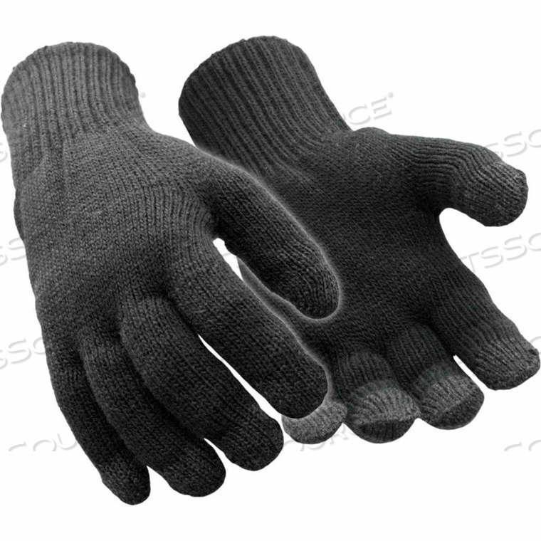 THERMAL TOUCHSCREEN GLOVES, BLACK, L/XL, 1 PAIR by RefrigiWear